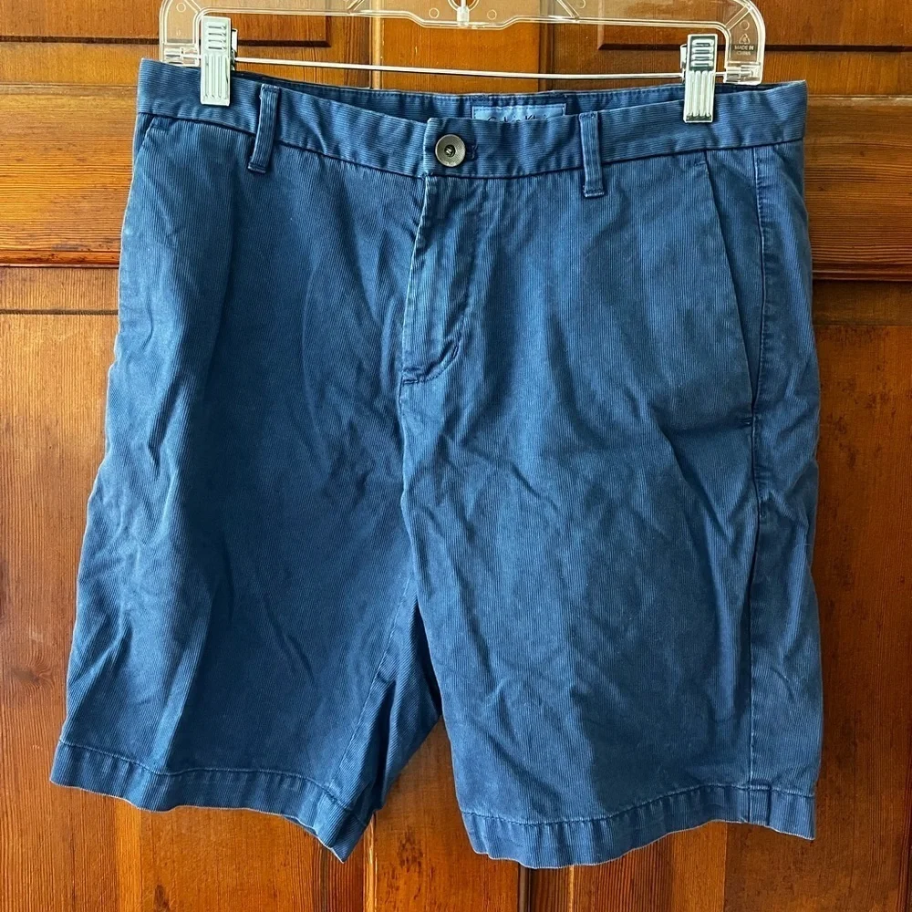 Calvin Klein Blue Chino Shorts Men’s Size 29 Cotton Casual Summer Shorts